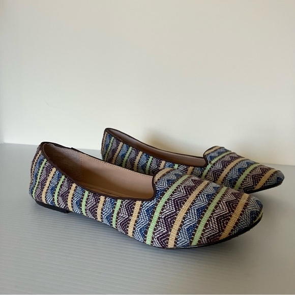 Betsey Johnson Fabric Patterned Ballet Flats size 10 - Picture 4 of 8